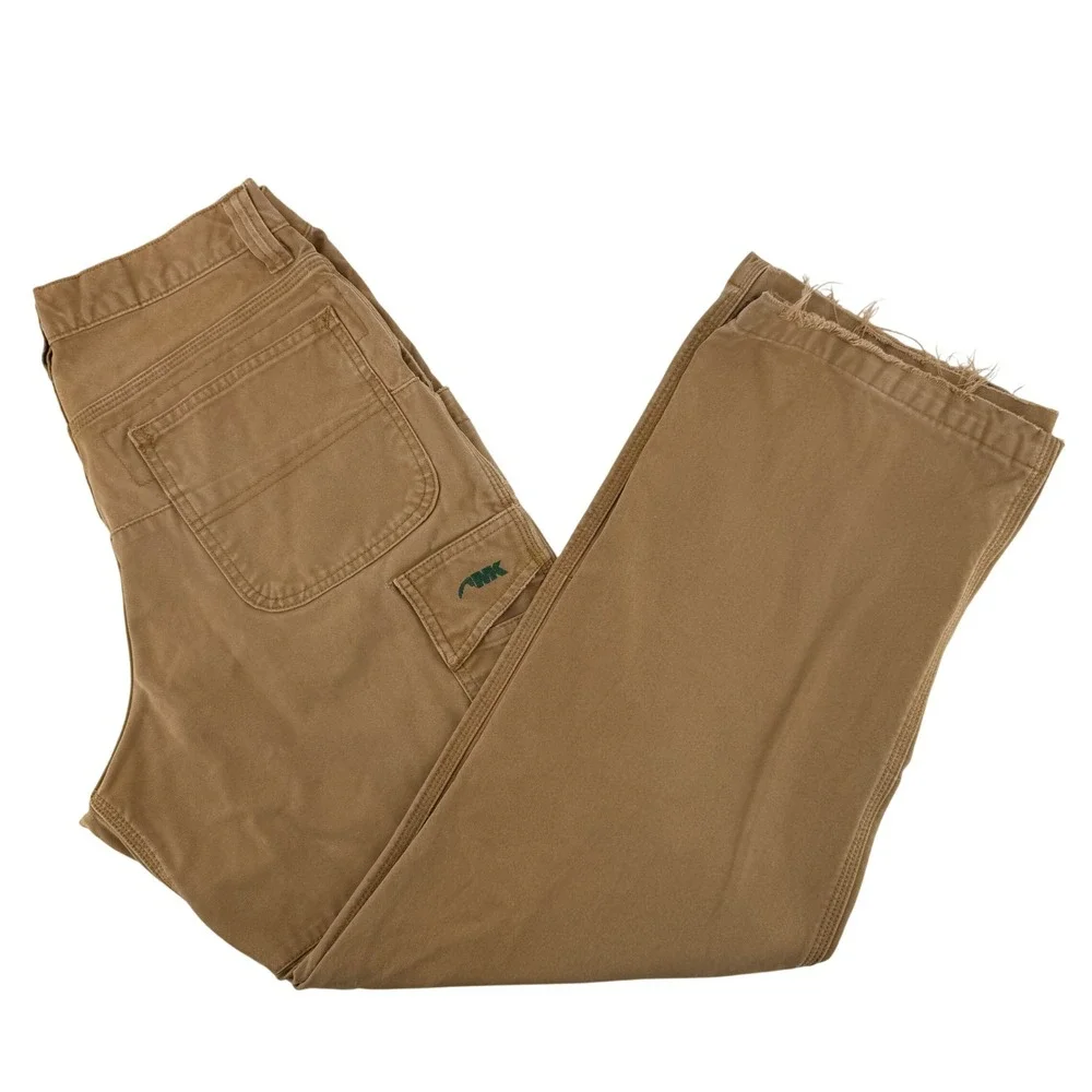 Mountain Khakis Alpine Utility Pant Mens 32x34 Brown Double Knee Canvas Workwear